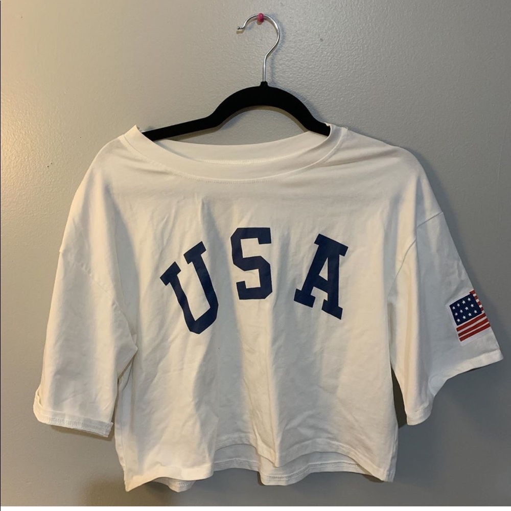 ❌SOLD ❌USA Crop Top